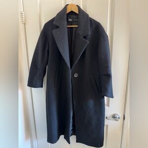 Zara Black Slouch Coat
